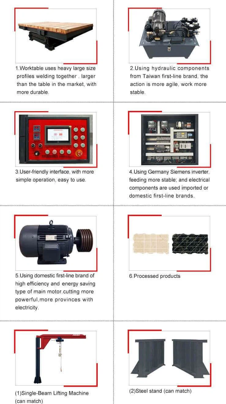 details of stone tile cutting machine