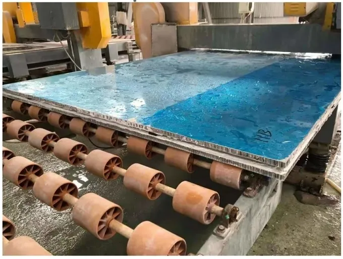 Marble Horizontal Band Saw Slicing Machine Conveyor